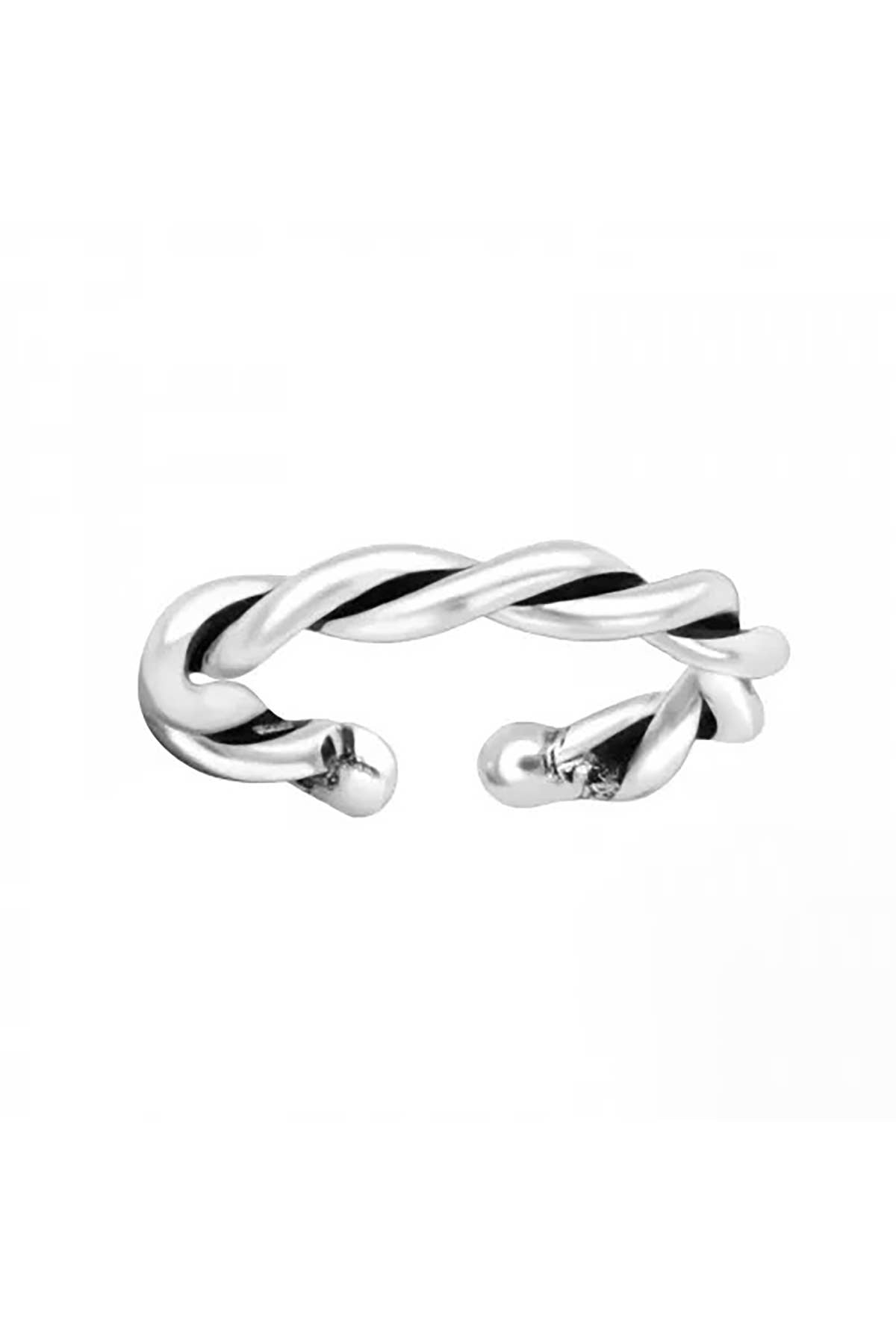 Sterling Silver Twist Ear Cuff - SS