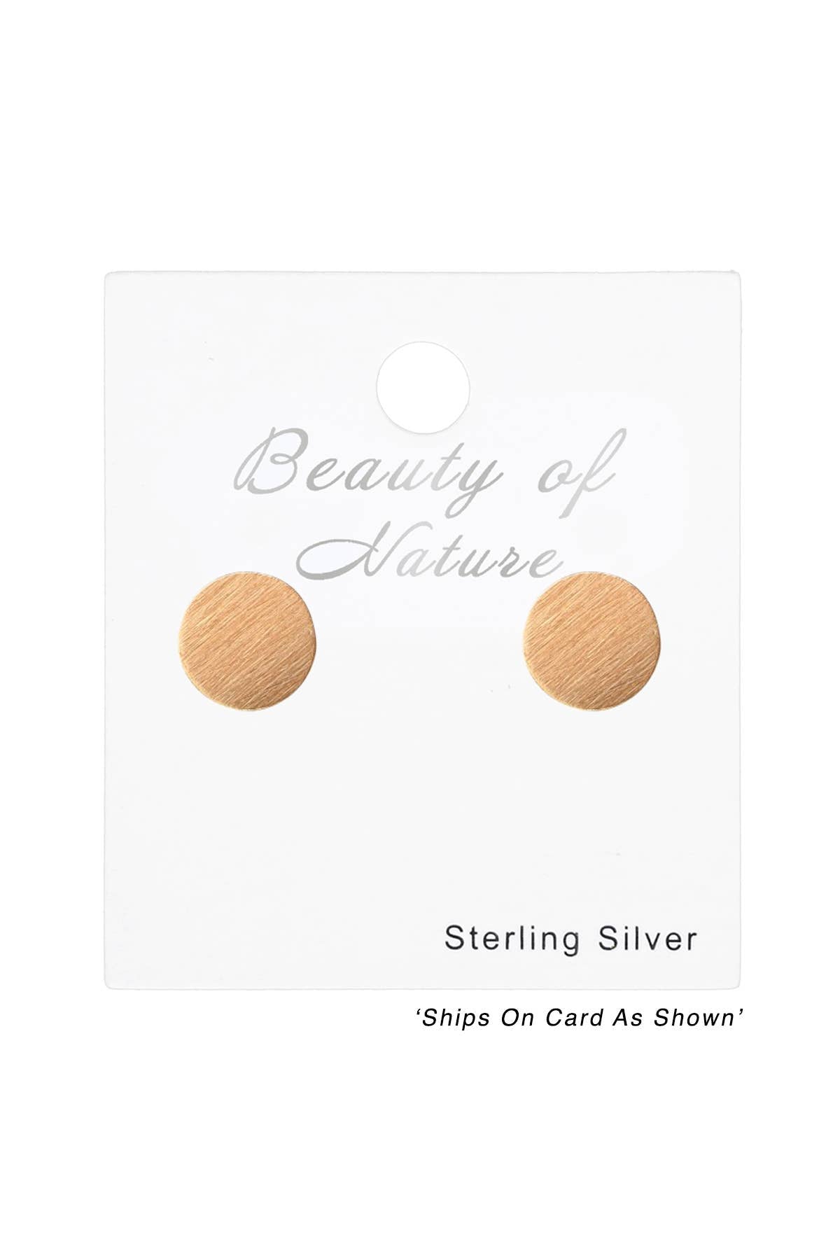 Sterling Silver Circle Ear Studs - RG