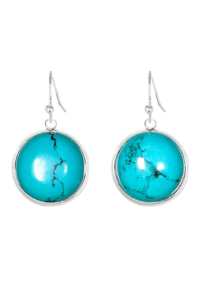 Sterling Silver & Turquoise Elisha Earrings - SS