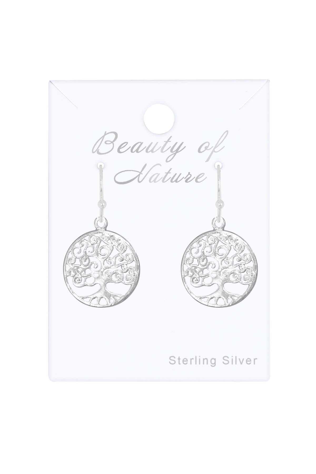 Banyan Tree Drop Earrings - SS