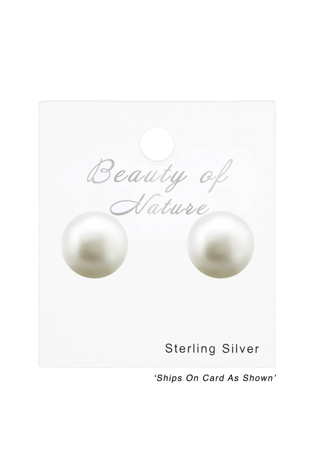 Fresh Water Pearl 9mm Ear Studs - SS