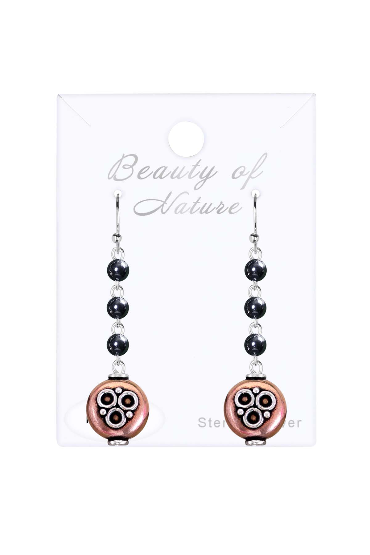 Sterling Silver & Hematite Evelyn Drop Earrings - SS