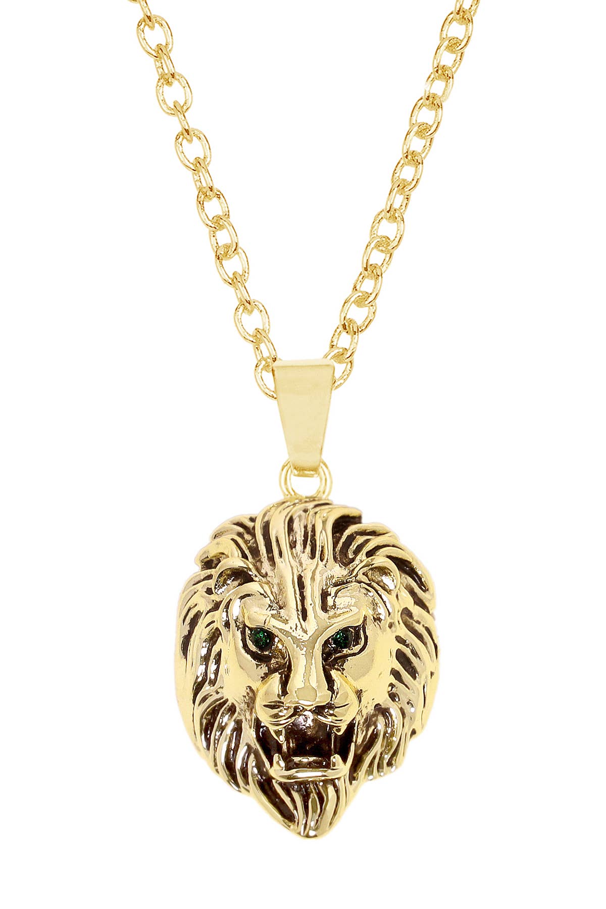 14k Gold Filled Lion Pendant Necklace - GF