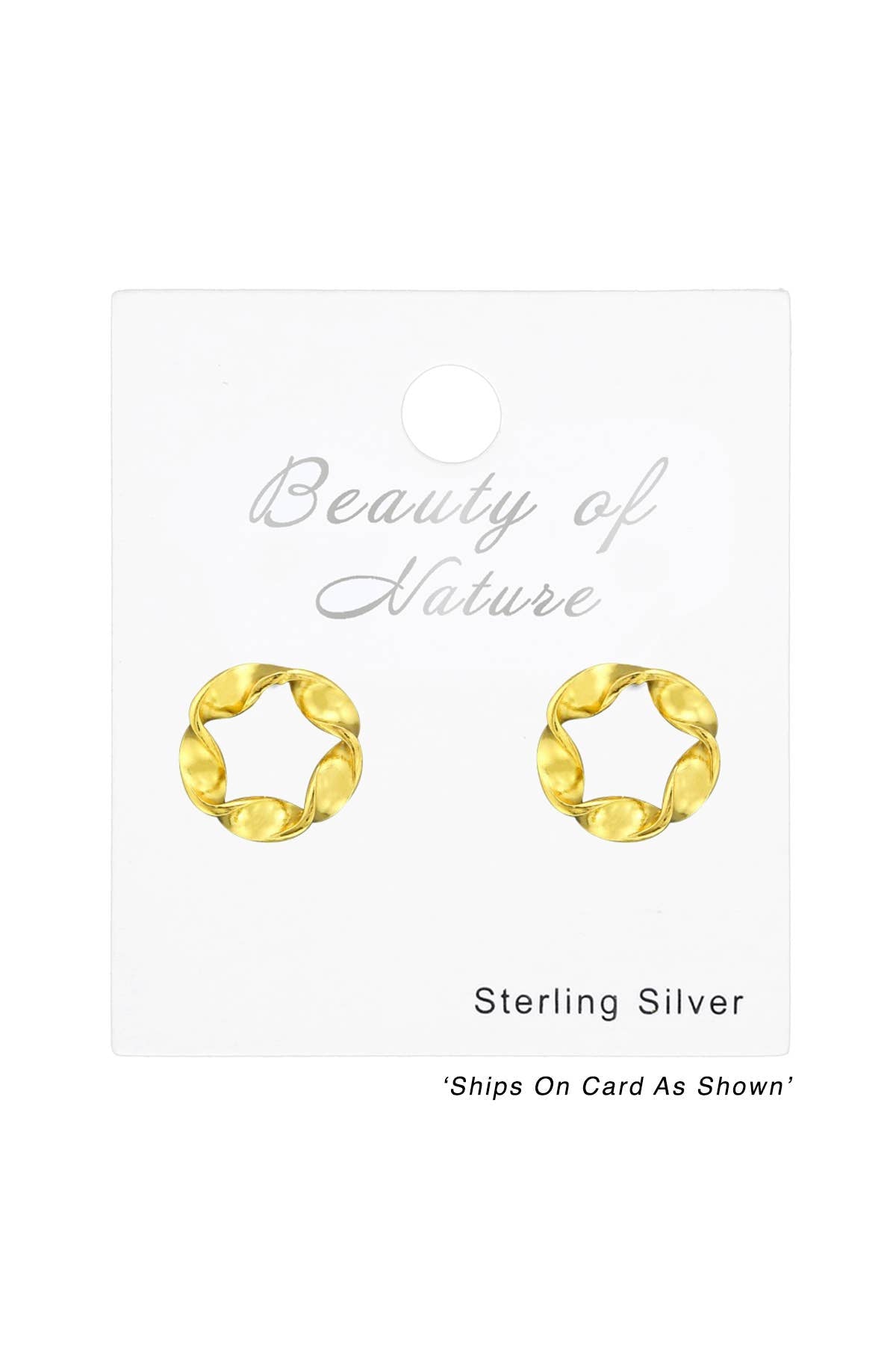 Sterling Silver Twisted Ear Studs - VM