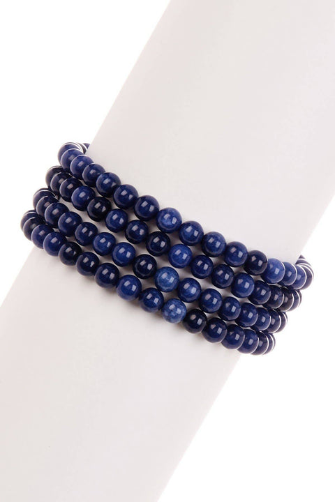 Healing Lapis Muti Strand Layering Bracelet - GF